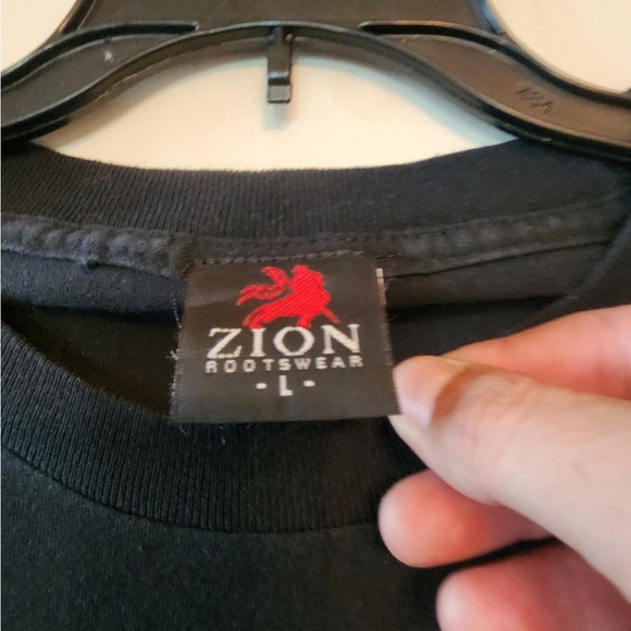 Vtg Zion Rootswear Y2K Johnny Cash Man In Black Unisex T-Shirt Large - Picture 4 of 6